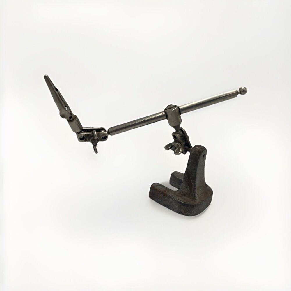 Vintage Helping Hands Third Hand Alligator Clip Clamping Stand Cast Iron Base
